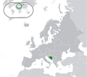 Bośnia i Hercegowina - Położenie